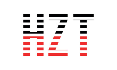 HZT three initial letter iconic line negative space minimal logo design vector template. monogram, abstract, wordmark, business, typography, minimalist, brand, company, flat, modern, unique, simple