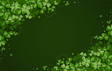 Elegant Saint Patrick's Day Background, for banner, flyer, poster, sales, etc. vector illustration