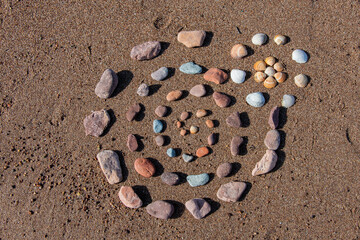 Land art abstrait