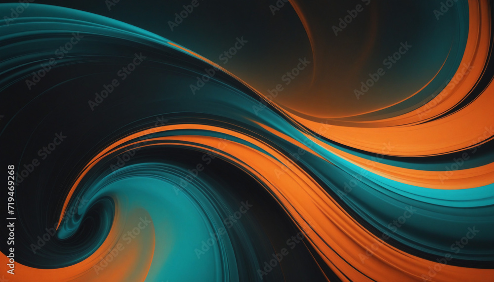Poster vibrant color gradient swirl background with textured dark elements