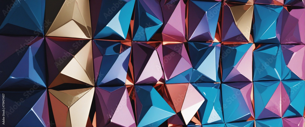 Poster tri-dimensional abstraction