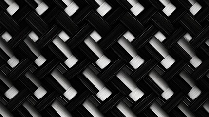 grey-white-black woven pattern designed as an elegant and versatile background, emphasizing the intricacies of the weave. SEAMLESS PATTERN. SEAMLESS WALLPAPER.