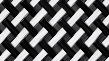 grey-white-black woven pattern designed as an elegant and versatile background, emphasizing the intricacies of the weave. SEAMLESS PATTERN. SEAMLESS WALLPAPER.