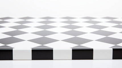 Checkerboard on a White