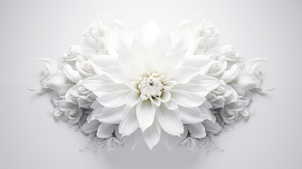 Symmetrical Elegance on White