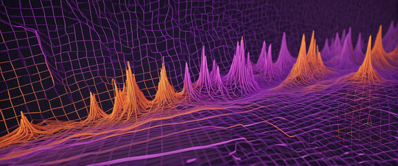 Visualizing Real-Time Data Trends: A Colorful Mesh of Peaks and Dips