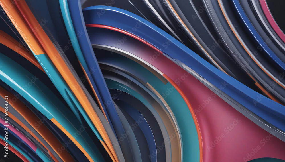 Poster vibrant spectrum: a three-dimensional creation