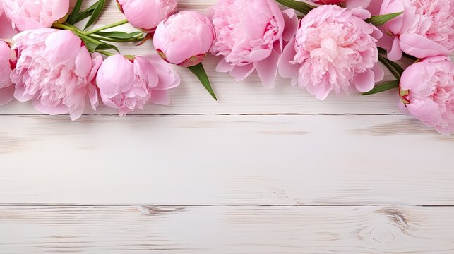 a beautifully crafted bouquet of flowers, strategically leaving ample copy space to serve as an inviting canvas for personalized greetings or well-wishes.