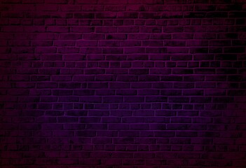 purple brick wall background for design.