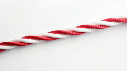 Fototapeta premium Close-up view of red and white rope. Versatile image that can be used for various themes and concepts