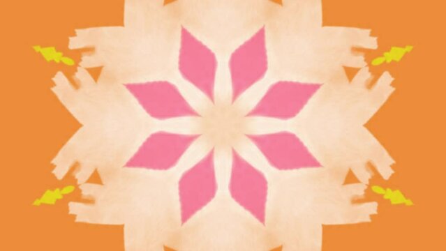 Color kaleidoscope mandala abstract background, psychedelic trance new