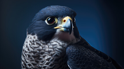 Detailed close-up of bird of prey. Perfect for nature enthusiasts and animal lovers