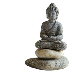 Mindfulness Concept Concept. Isolated on a Transparent Background. Cutout PNG.