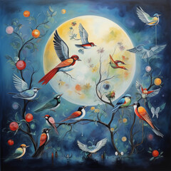 halloween night scene