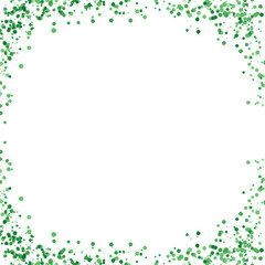 two tone green watercolor splatter around page edges, transparent decoration overlay for st Patrick's day