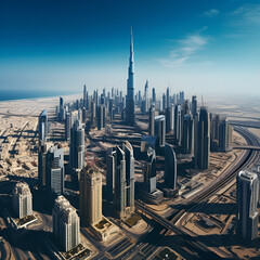 aerial view of the city