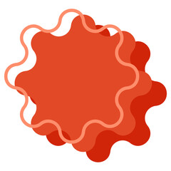 Star and line icon. Vector illustration.