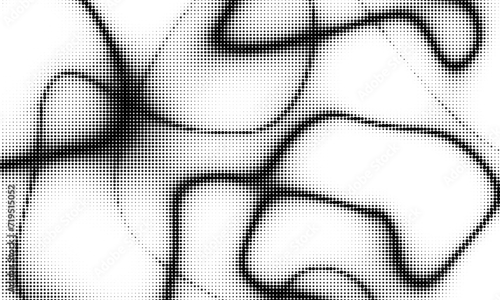 Poster monochrome gradient halftone dots background. vector illustration. abstract grunge dots on white bac