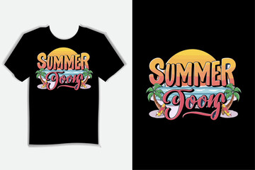 Summer t shirt design vector