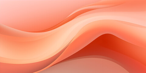 Abstract wave background in pastel peach fuzz color