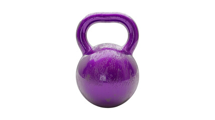 Purple color kettleball for sport and fitness