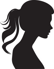 Expressive Womens Energy Vector PortraitEmpowering Female Silhouettes Vector Illustration