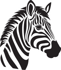 Abstract Patterns Zebra Vector ShowcaseIntriguing Wildlife Zebra Vector Sketch