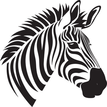 Monochromatic Majesty Zebra EditionAbstract Patterns Zebra Vector Showcase