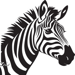Fototapeta na wymiar Intriguing Wildlife Zebra Vector ArtVectorized Elegance Zebra Gallery