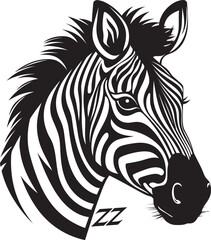 Fototapeta na wymiar Vectorized Elegance Zebra ShowcaseSafari Elegance Vector Zebra Portraits