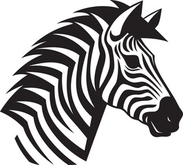Fototapeta na wymiar Monochromatic Beauty Vector Zebra IllustrationAbstract Patterns Zebra Vector Sketching