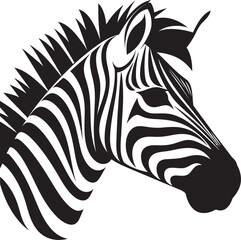 Ink Splendor Zebra Vector DrawingDynamic Patterns Zebra Vector Artistry