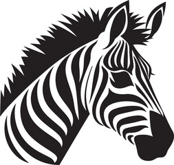 Fototapeta na wymiar Digital Wildlife Zebra Vector ArtistryAbstract Lines Zebra Vector Sketch