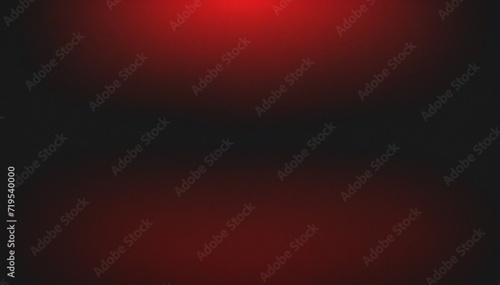 Poster Abstract blurred red and black gradient background with grainy texture and space for text.