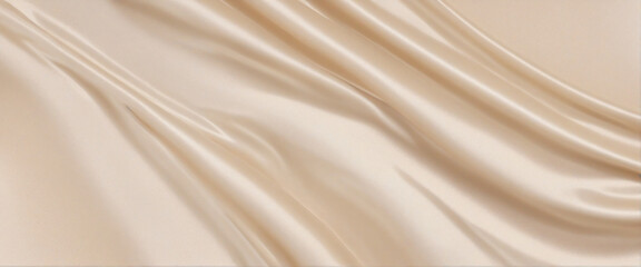 Beige textured gradient backdrop with soft vanilla hues, elegant silk curtain scenery