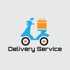 parcel express delivery services logo design vector 