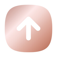 Rose Gold Arrow Up Icon