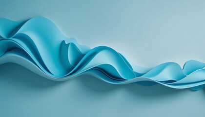 Modern blue abstract 3D background illustration