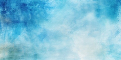 Blue watercolor abstract painted background