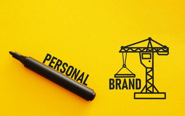 Personal branding is shown using the text