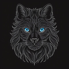 Feline Logo Illustration
