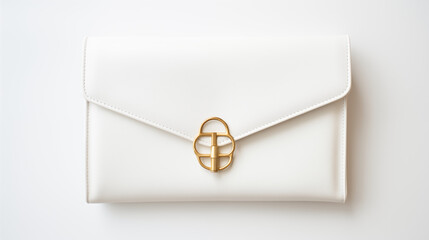 Timeless leather clutch with gold hardware