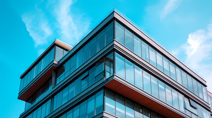 Obraz premium Business Office Elegance. Impressive Modern Corporate Headquarters