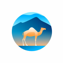 Vektor logo eines Kamels, 1
