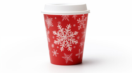 Snowflake Patterned Ceramic Mug