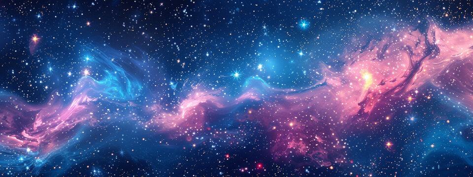 Beautiful image of galaxy, stars, star fog. Space science © adelton