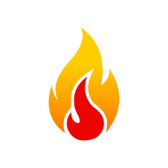 flame icon design vector template