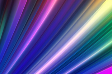 Bunte und helle Lichtstrahlen