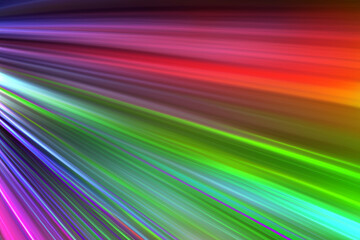 Bunte und helle Lichtstrahlen