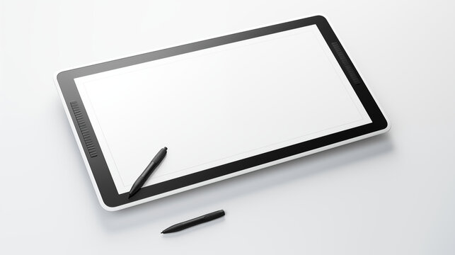 Sleek digital drawing tablet